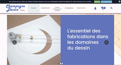 Desktop Screenshot of champagnedessin.com